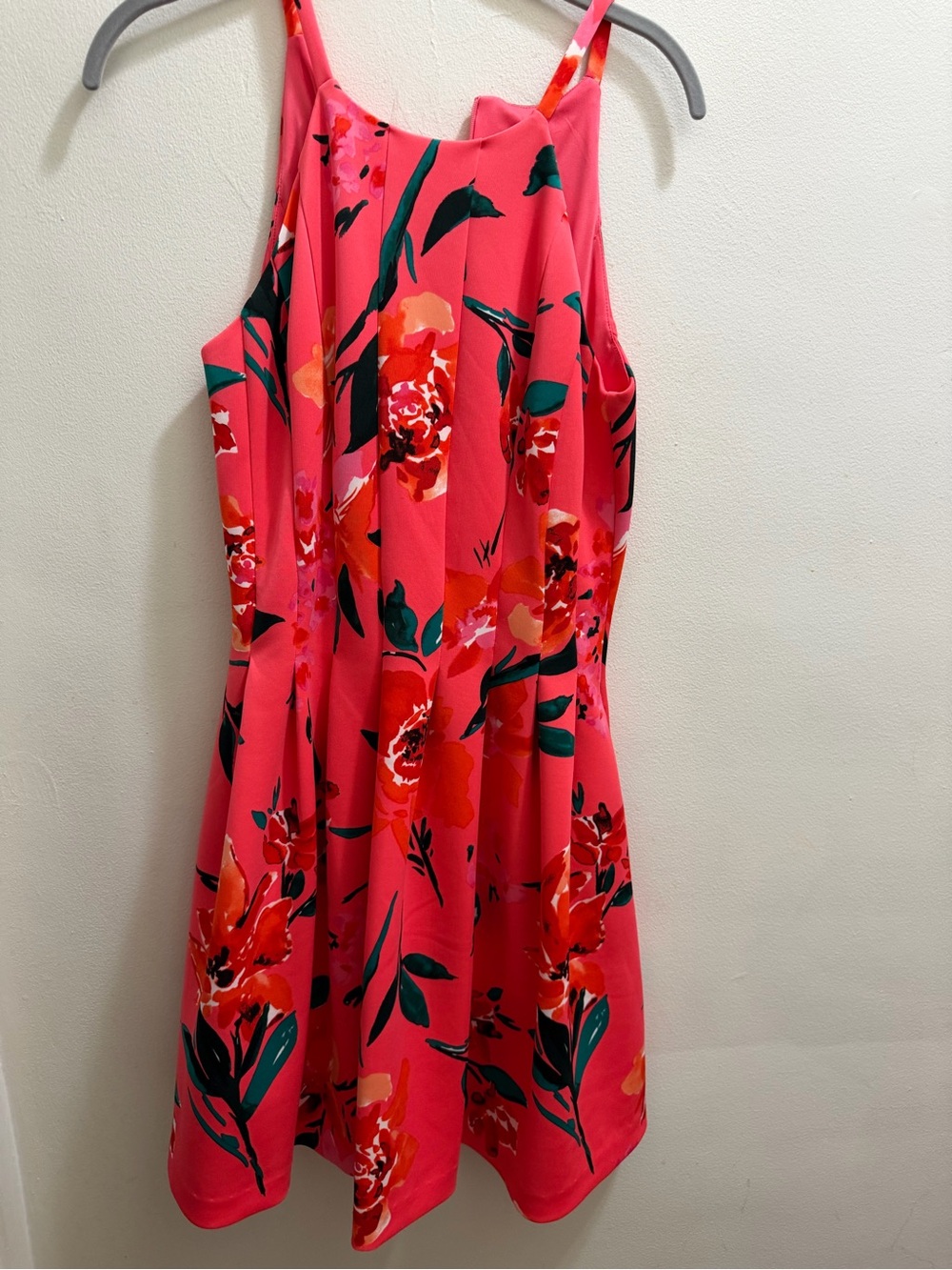 Vince Camuto orange floral dress
